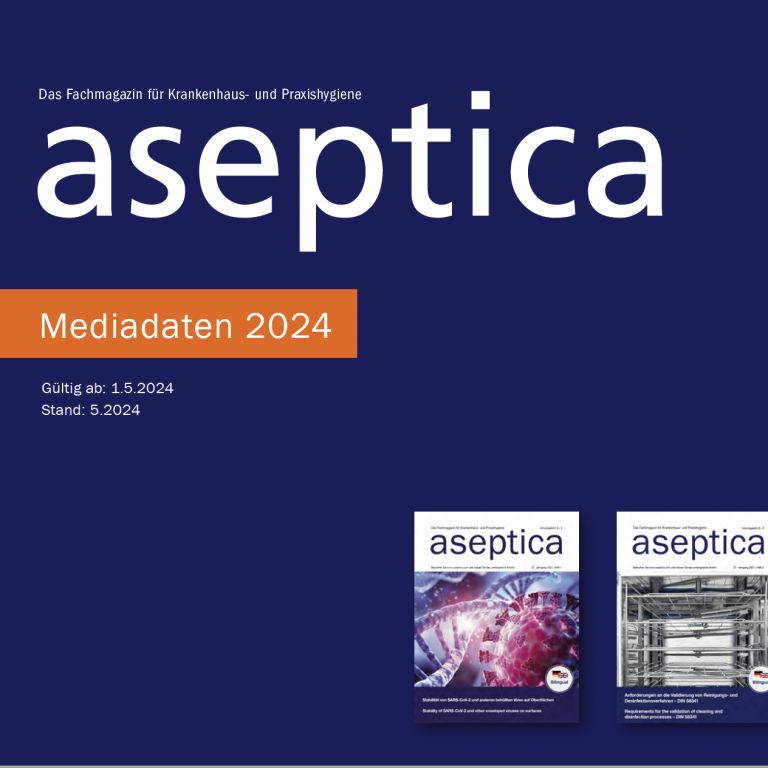 Cover Mediadaten aseptica 2022